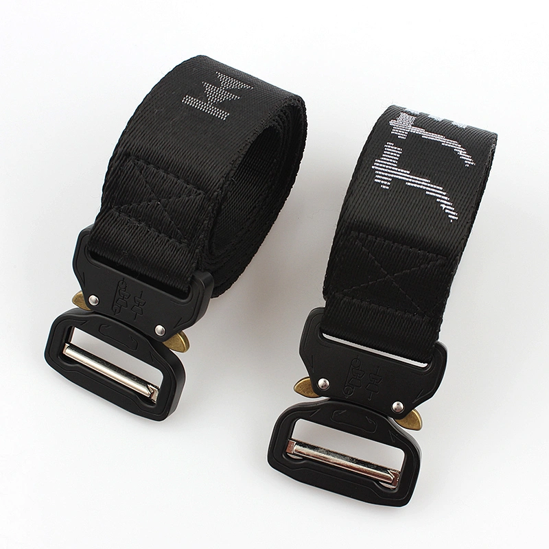 Woven fabric custom logo durable adjustable belt with high quality