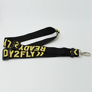 Factory new products silk screen nylon lanyard necklace