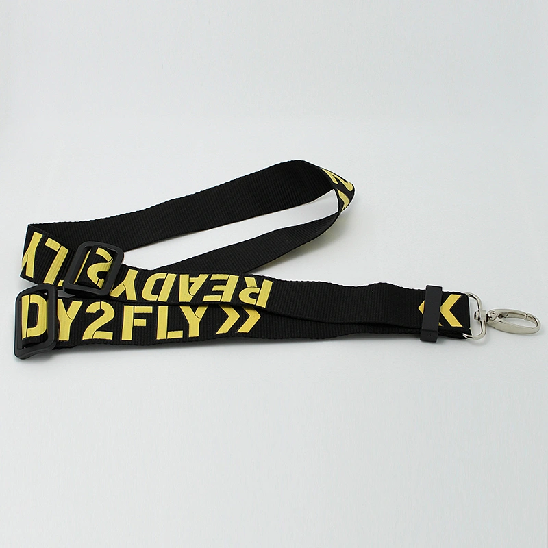 Factory new products silk screen nylon lanyard necklace