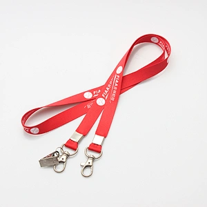 Hot flat polyester sublimation cheap custom lanyard