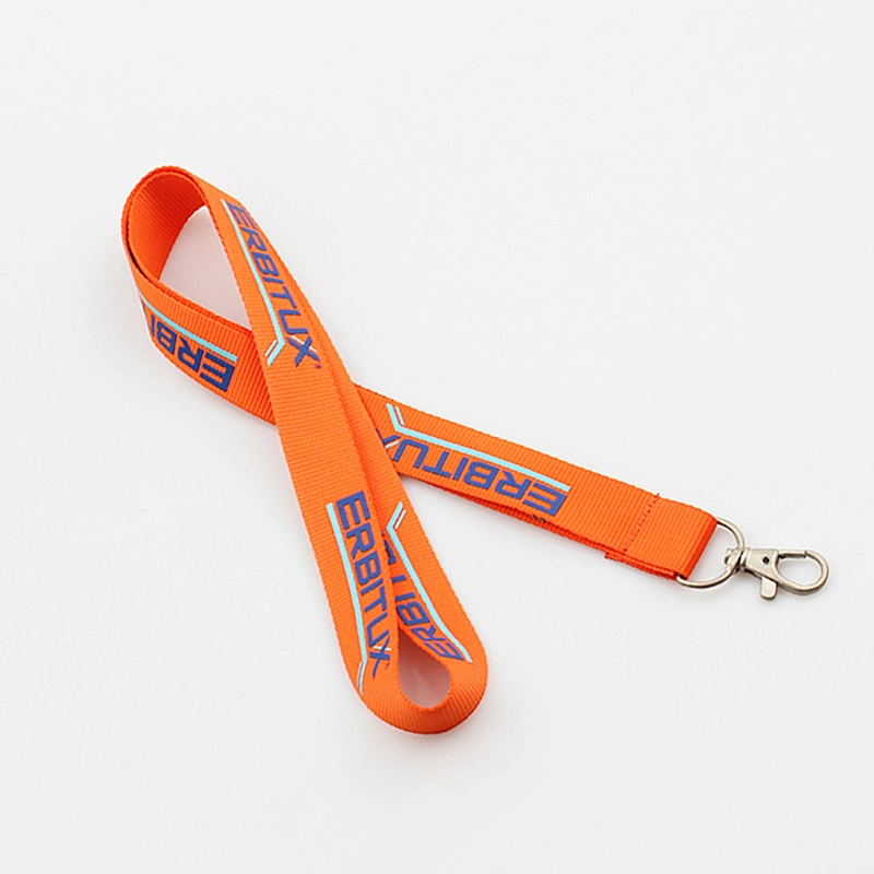 Custom logo print personalized neck silk screen lanyards