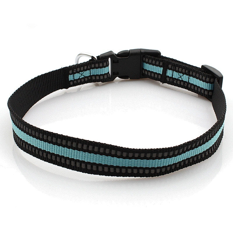 Factory hot sale custom logo plastic buckle pet dog collar