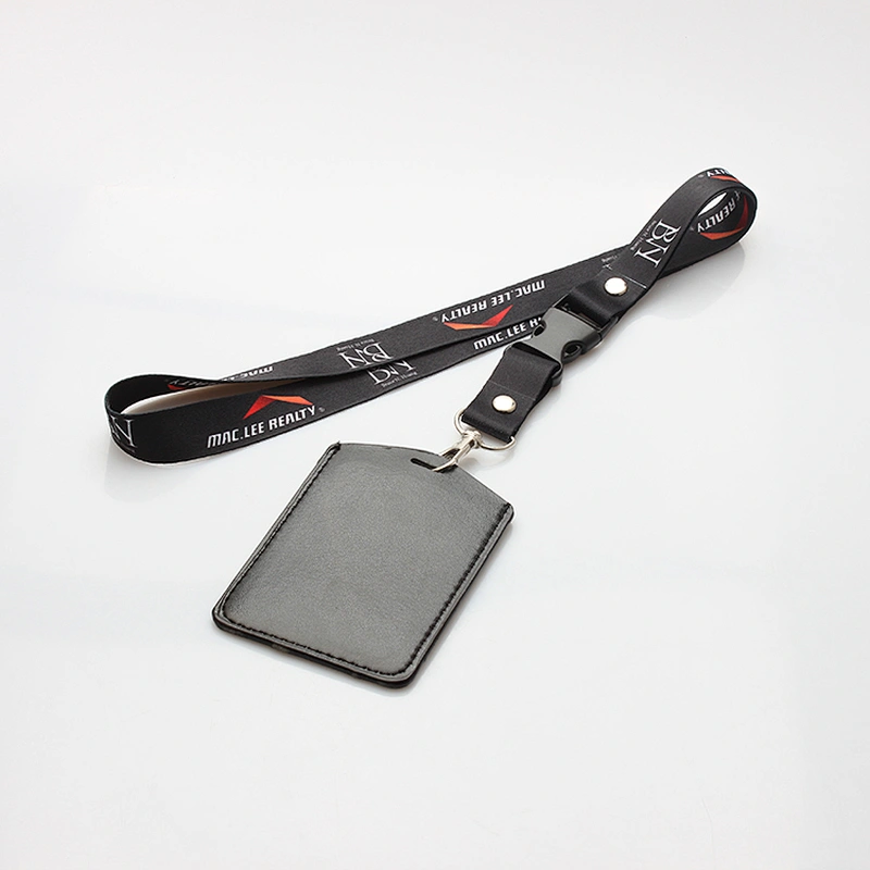 Company and school use custom id card holder necklace polyester lanyard