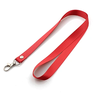 Eco-friendly 16mm  red nylon lanyard for card