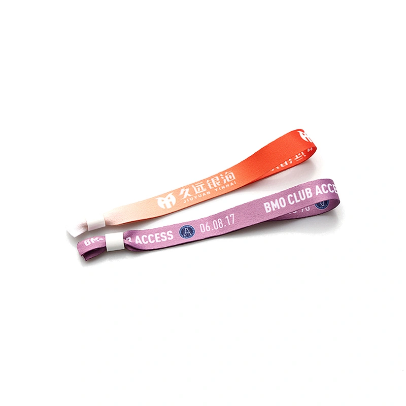 Popular wholesale custom disposable fabric wristband for event