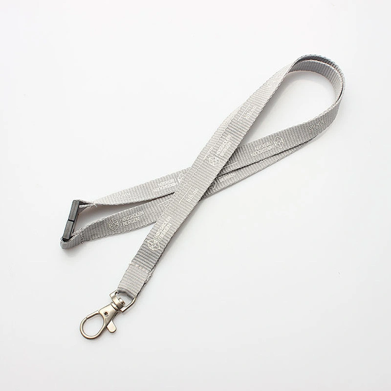 2.0 cm width custom printing lanyard safety clip and swivel hook