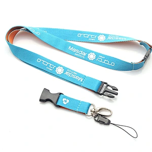 Buke cheap wholesale custom promotional gift tubular lanyard for id card holder