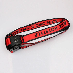 Wholesale High Quality Custom Polyester Adjustable Luggage Belt with Logo Printing