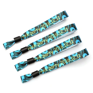 High quality custom sublimation printing polyester wristband