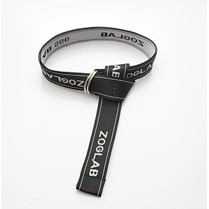 Fashion nylon custom logo fabric woven men belt
