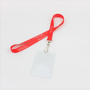 Eco-friendly badge holder lanyard with breakaway buckle