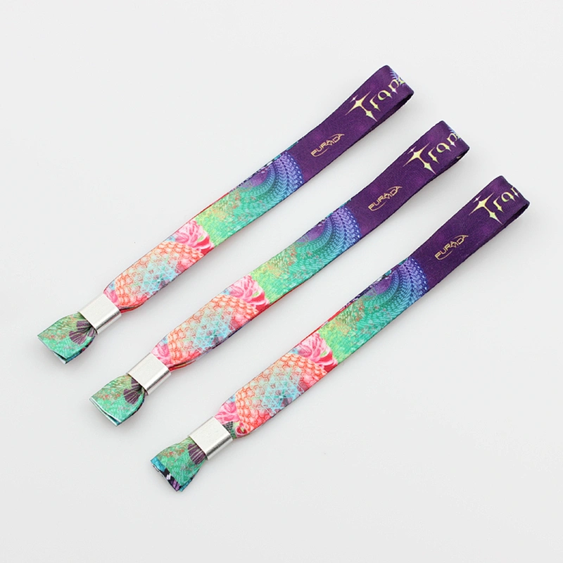 Music Party Ribbon Stain Bracelet with Cool Logo Promo Product Made in China