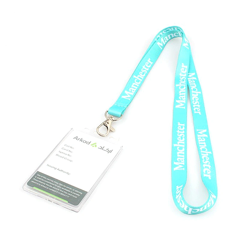 Eco-friendly badge holder lanyard with breakaway buckle