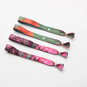 Custom fabric polyester wristbands for event&music