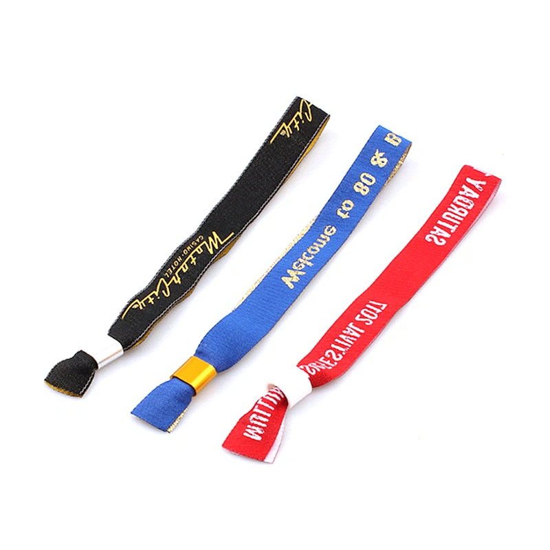Make Your Own Customized Embroidered Cloth Bracelets Branded Wristbands