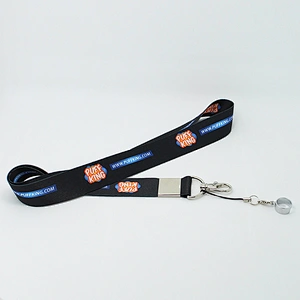 High quality polyester custom sublimation pen holder neck lanyard with logo for event