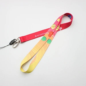 Free Sample Promotional Cheap Custom Printed Polyester Neck Lanyard With Logo