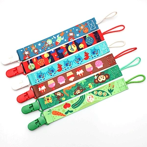 Factory custom baby soother clip pacifier clip chain