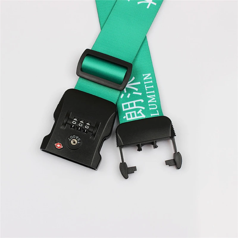Newest item custom personalized TSA luggage strap belt for business trip