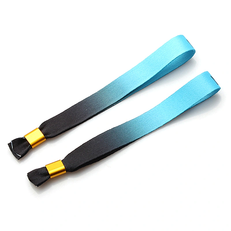 Cheap custom printing cloth textile fabric festival wristbands for events