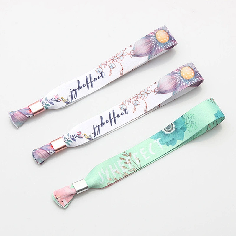 Company or events promotional wristband with high quality sliding closing lock