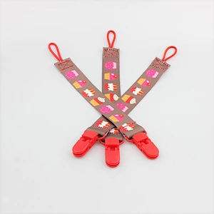 Custom Baby Care Dummy Plastic Chain Pacifier Holder Clip