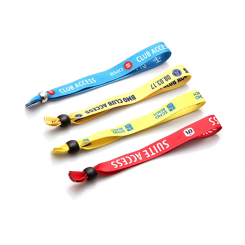 High quality identity bracelets safety polyester wristband custom for children