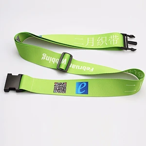 Wholesale top quality carrier straps travel luggage belt with logo printing