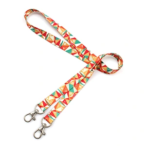 Customized Polyester Two Hooks Neck Lanyard for Sale