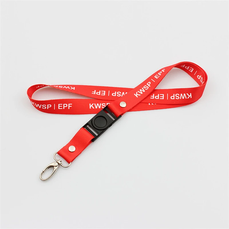 Polyester Material Custom Design Sublimation Printing Retractable Neck Lanyard For Promotions