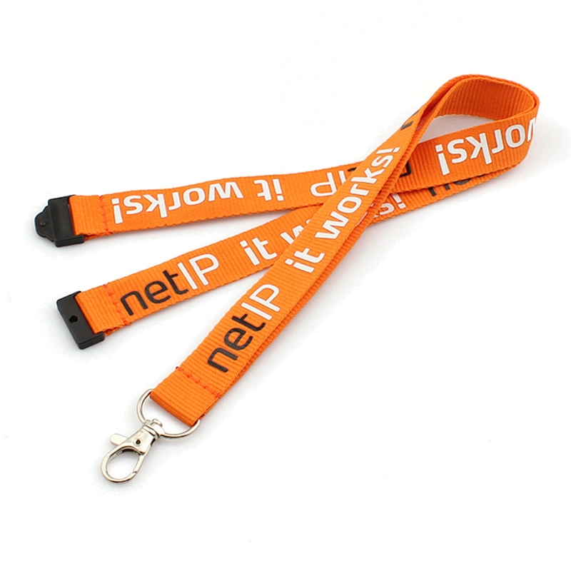 High Quality Custom Logo Printed Silk Screen Polyester Lanyard