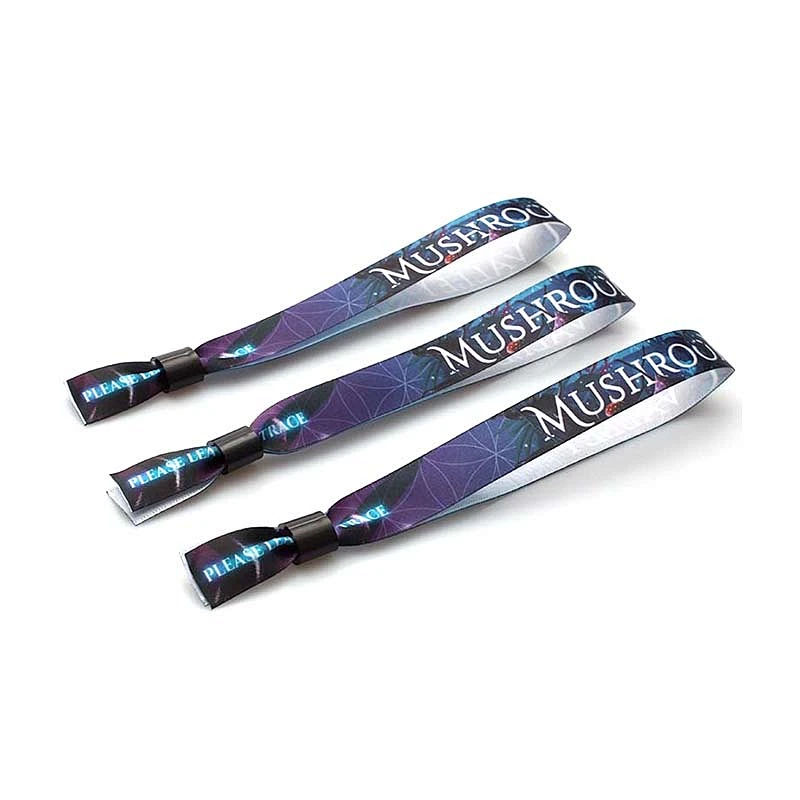 Free design satin ribbon wristband friendship bracelets with customized logos