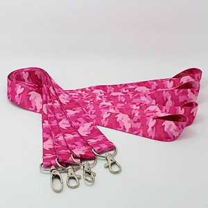 Custom neck strap key chain lanyard with thumb trigger hook