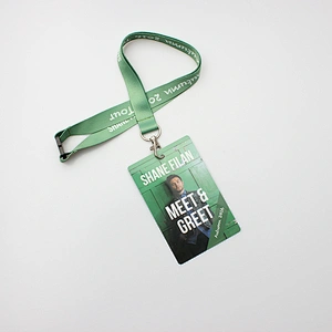 Fashion pouch holder neck lanyard with card holder for event