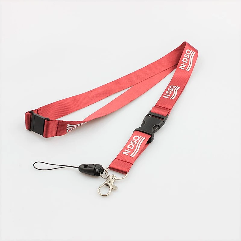 Single custom printed safety breakaway buckle lanyards for yoga
