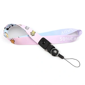 Cheap polyester customized various eco-friendly lanyard for cellphone holder