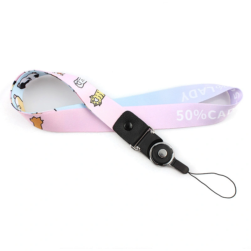 Cheap polyester customized various eco-friendly lanyard for cellphone holder