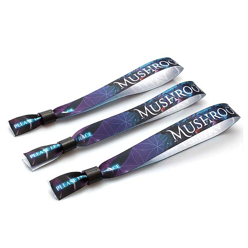 2019 promotion item custom design logo polyester wristband