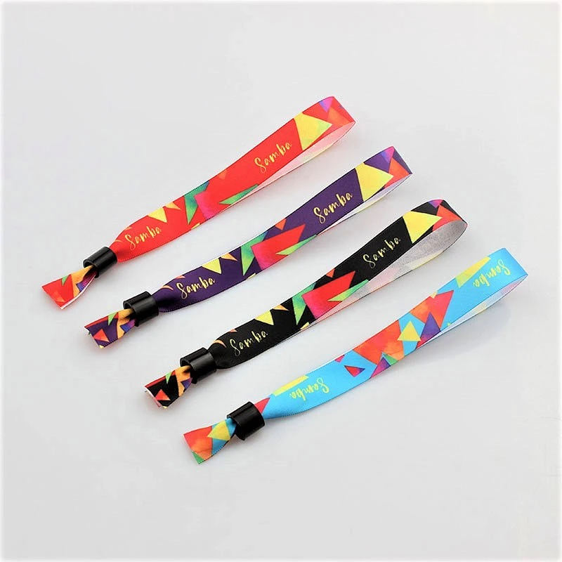 2019 latest different color customized ribbon bracelets with plastic hollow locks