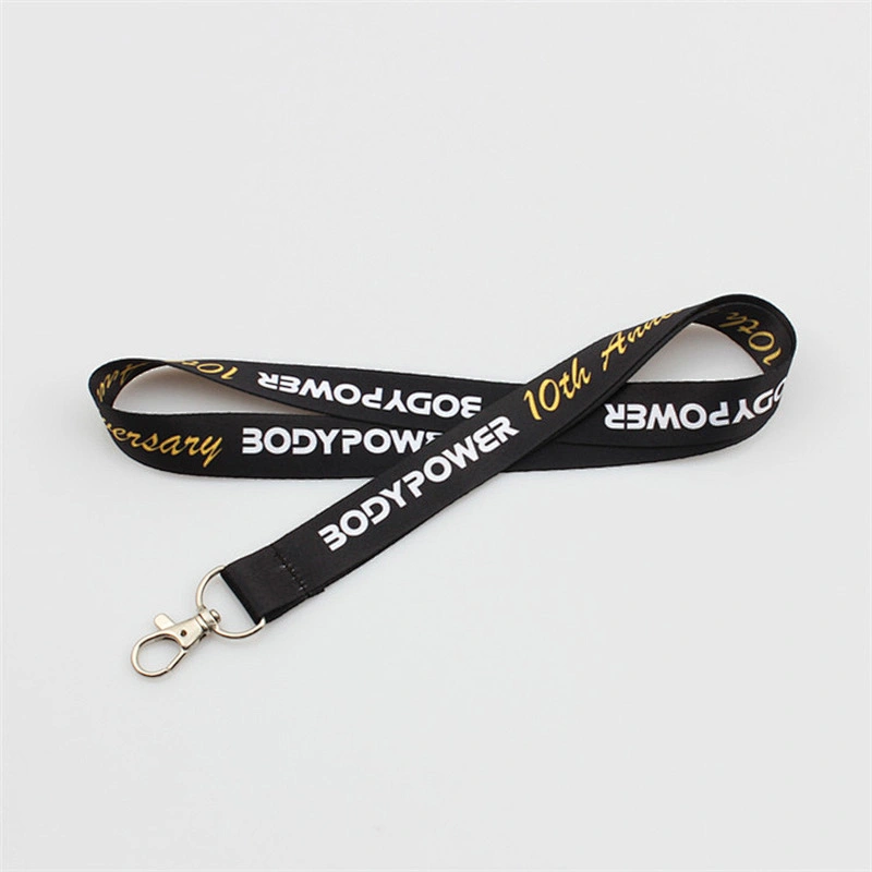 Custom Fashion Polyester Printing Lanyard with Metal Accessories
