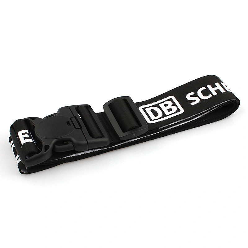 Custom product polyester adjustable luggage strap belt with your logo