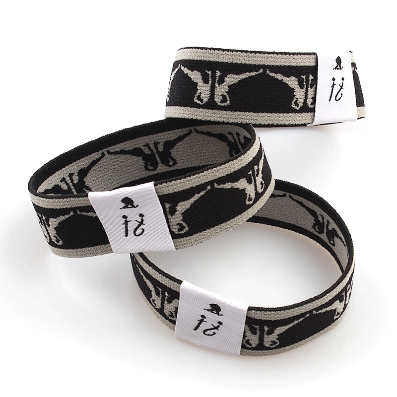 Custom Polyester Soft RFID Elastic Wrist Band Fabric Wristband For Events