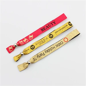Custom polyester sublimation full color wristband fabric bracelet