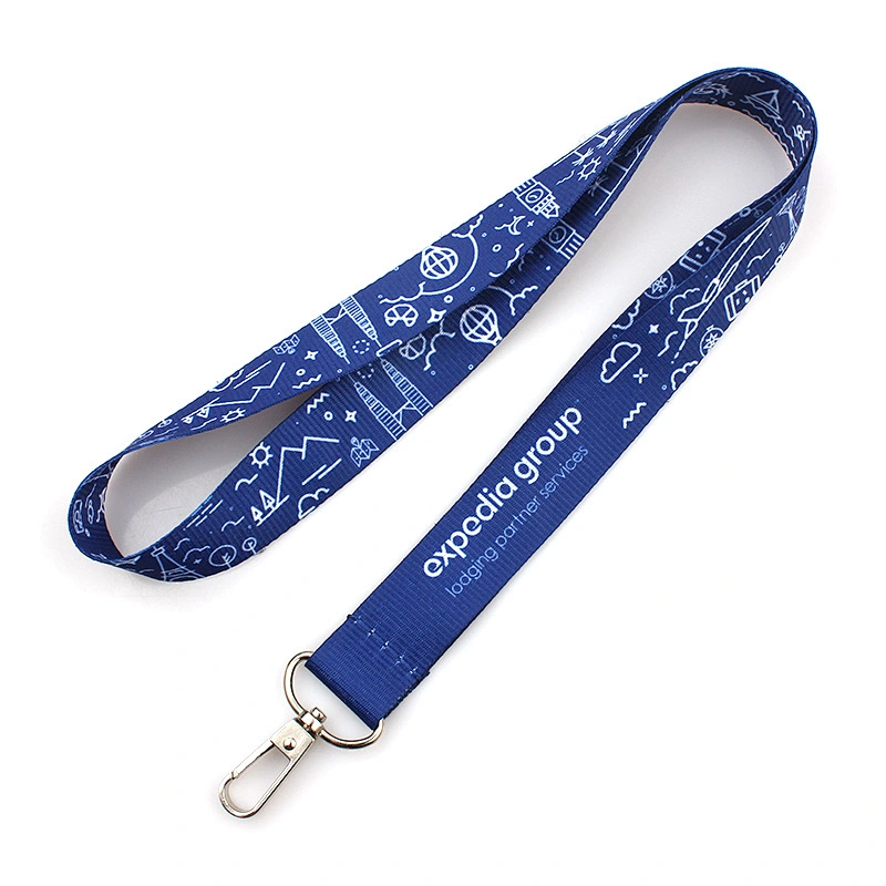 Hot Sale colorful neck lanyard with metal hook for meeting