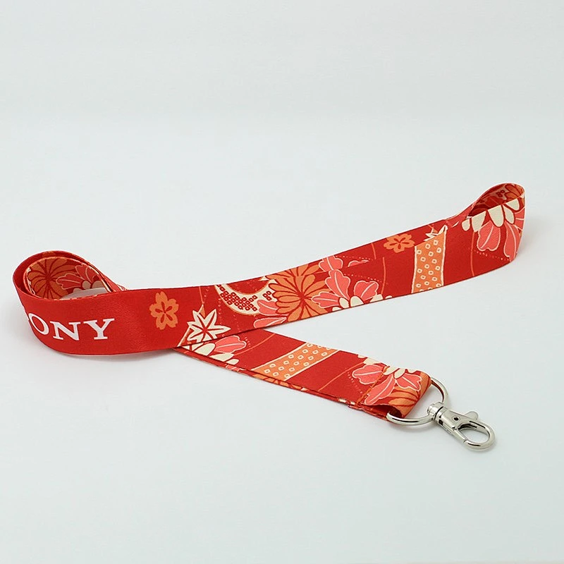 Polyester biodegradable lanyard with mental hook/plastic buckle