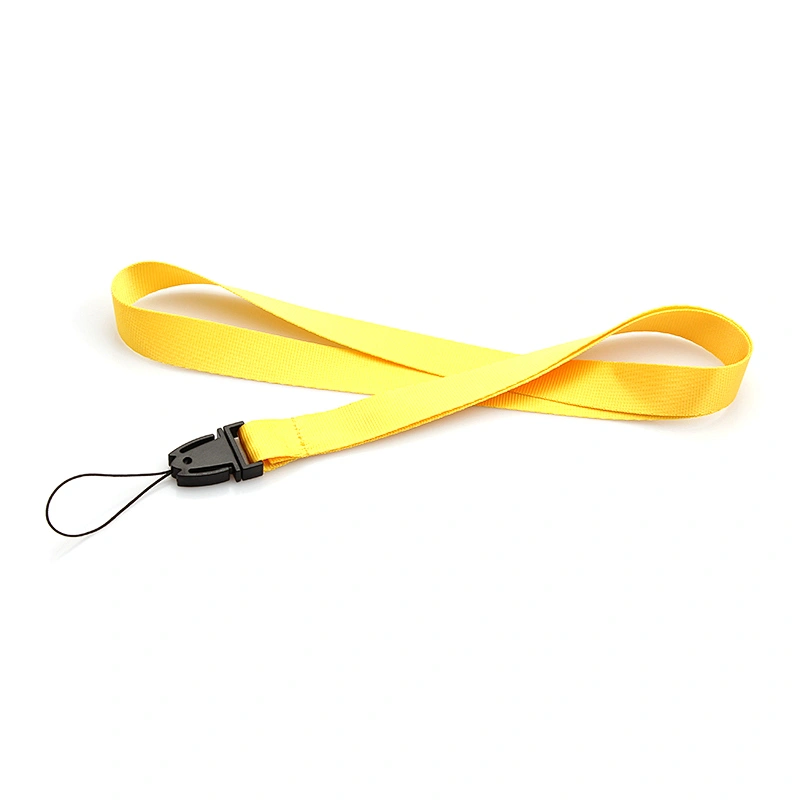 Pure color custom printed design polyester lanyards