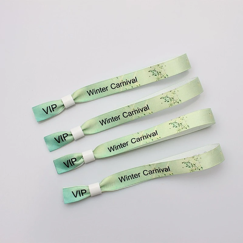 Removable wrist band printing fabric for festival events