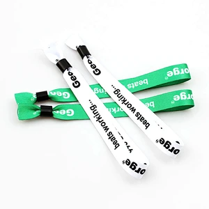 Company or events promotional wristband with high quality sliding closing lock