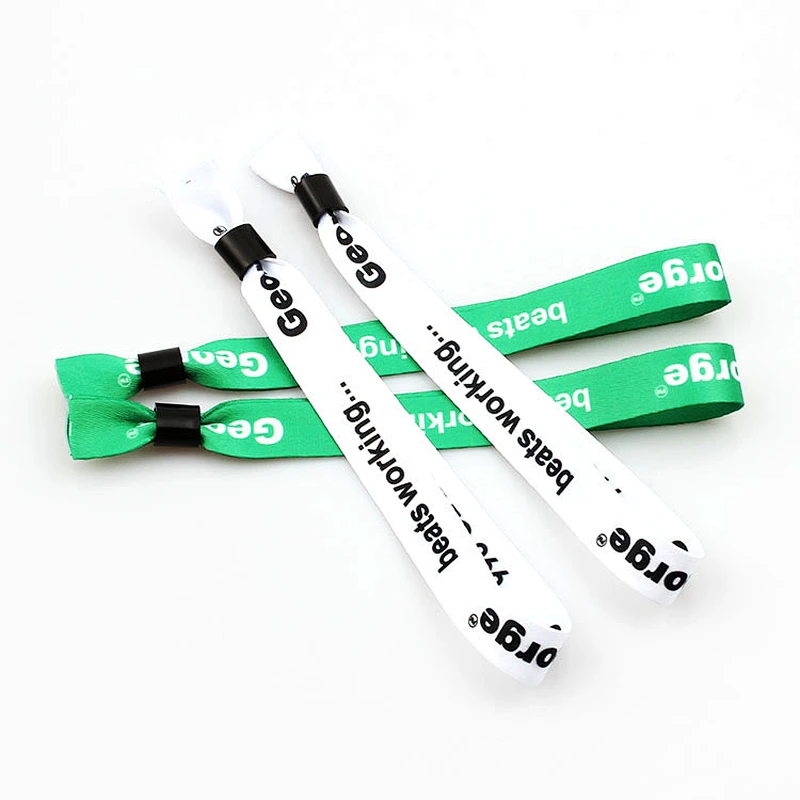 Company or events promotional wristband with high quality sliding closing lock