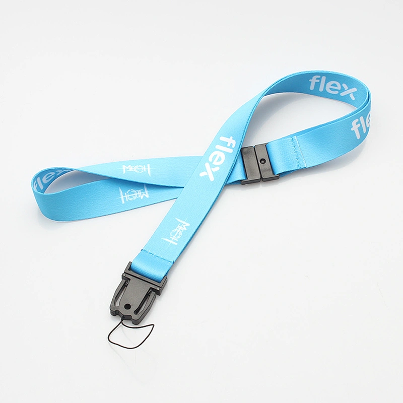Free Sample Promotional Cheap Custom Printed Polyester Neck Lanyard With Logo